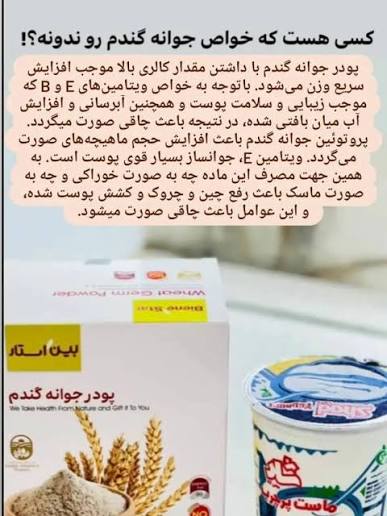 پک دوتایی پودر جوانه گندم وین استار اورجینال
